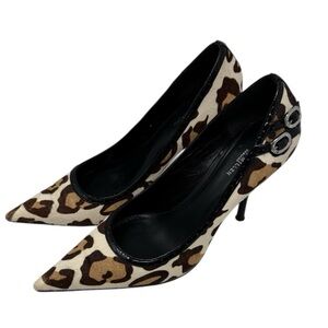 Karen Millen England Leopard Calfhair Stilleto Heel